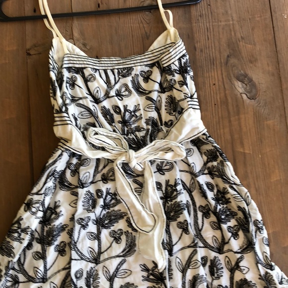 Cute White and Black Summer Dress - Picture 4 of 4